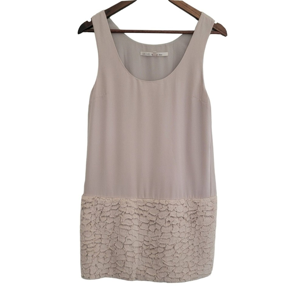 Rachel Rachel Roy Tunic Mini Dress Cream Womens Size M